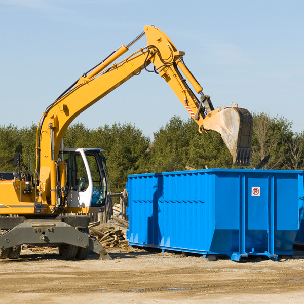 are there any restrictions on where a residential dumpster can be placed in Perla